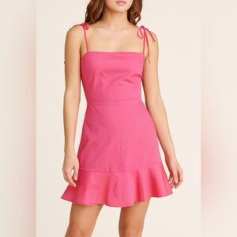 Express Vibrant Pink Mini Dress